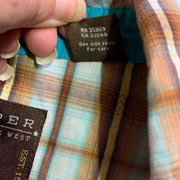 Roper wear the west cowgirl long sleeve shirt. Western ranch top coastal - Picture 6 of 10